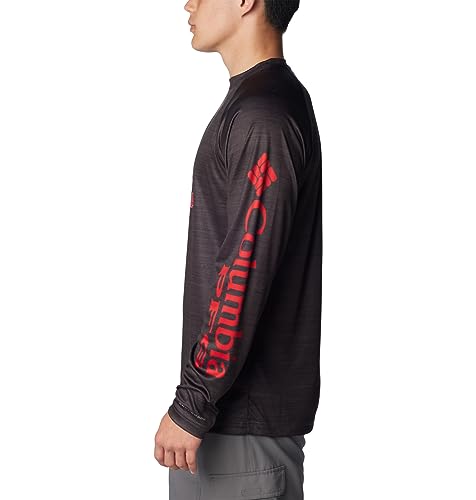 Columbia Men's Collegiate Terminal Tackle Heather Long Sleeve Shirt - color: Uga - Shark Heather, size: 3X