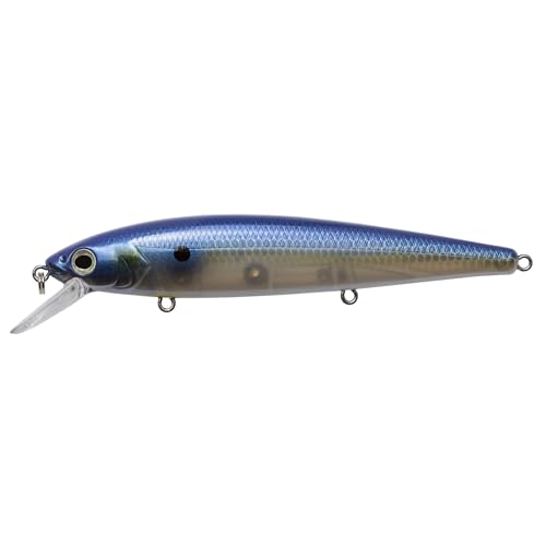 Strike King KVD Elite 300 Jerkbait Hard Bait Fishing Lure, Dives 4-7 Feet, Weight Transfer System - color: Pro Blue Glimmer, size: Hook Size 4