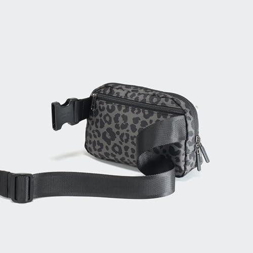 Pander Two Way Zipper Fanny Pack Nylon Everywhere Belt Bag for Women, Water Repellent Waist Packs, Crossbody Bags with Adjustable Strap (Grey Leopard) - color: Grey Leopard