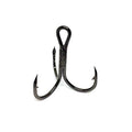 Fishing Hooks Treble Hooks for Hook Upgrade Cutting Blade 4X Strong Short Shank Black Nickle - size: 10