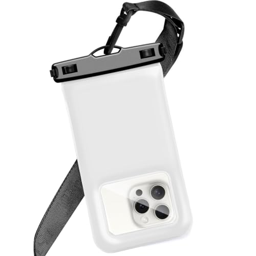 Floatable Soap Bubble Waterproof Phone Pouch/Case with Crossbody Lanyard for iPhone 17 16 Pro Max/15 Pro/14/13/12, IP68 Cellphone Dry Bag Beach Cruise Ship Essentials, 1 Pack-Sand Dollar-7″ - color: A3-Sand Dollar