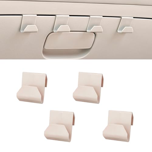 4 PCS Car Co-Pilot Glovebox Hooks, Hanger Storage Organizer for Cars, Co-Pilot Glove Box Purse Hook, Universal for Most Cars (White) - color: White