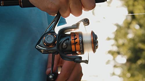 Cadence Vigor Spinning Reel - 9+1 BB Fishing Reel with Lightweight Magnesium Frame, Smooth Powerful Spinning Reels with High-Speed 6.2:1 Gear Ratio, 36 LBs Max Drag & Stronger Machined Handle