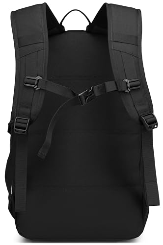 Wotony Military Tactical Backpack for Men Army 3 Days Assault Pack Bag with Molle System for Outdoor Adventures (Black, 40L) - color: Black, size: 40L