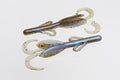 Zoom Bait Baby Brush Hog Bait-Pack of 12 - color: Green Pump Blue Flash