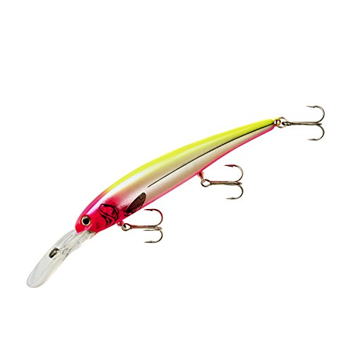Bandit Lures 4 3/4-Inch Slender Minnow Jerkbait Trolls Up to 27 Feet Deep, Universal Color Patterns, 1 Piece - color: Coconut Candy, size: 4 3/4", 5/8 oz