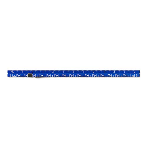 Alumicolor Aluminum Architect Pocket Scale With Clip, 6IN, Blue - color: Blue, size: 6 Inch, style: Architecht With Clip