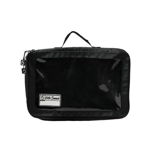 6th Sense – Bait View Fishing Tackle Bag, Clear View Soft Plastic Storage - color: Black, size: X-Large