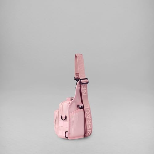 WOLFpak 4L Mini Tactical Sling Bag (Dream Pink) Compact Crossbody Backpack for Gym, Travel & EDC | Tactical Shoulder Bag with Multiple Pockets – Lightweight, Durable Sling Pack for Men & Women - color: Dream Pink