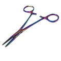 Multi Color Rainbow Mosquito Hemostat Forceps 5" Straight Pliers Stainless Steel (A2ZSCILAB Brand)