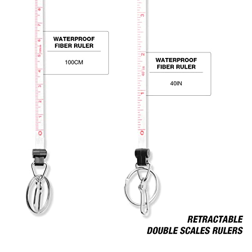 SF Fly Fishing Zinger Retractor with Retractable Measuring Tape Style for Anglers Tools and Gears Holder Combo Black - style: Single