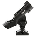 Scotty #230-BK Powerlock Black Rod Holder with #241 Side Deck Mount | 360 Degree Rotation, Heavy-Duty Nylon, Fishing Accessory, Adjustable