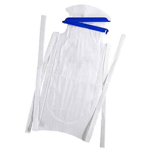 Vakly Large Refillable Ice Bags 6.5 x 14 [Pack of 5] – Reusable Ice Pack with Clamp Closure, Soft Outer Covering & Leak-Resistant Inner Layer for Hospital, Home & Sports Use