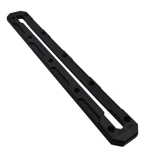 Kayak Track Mount Low Profile Nylon Kayak Rail Track | Kayak Fishing Accessories, 6/9/12 inch(1/2 pack) (12 inch(2pack)), Black - style: 12 inch(2pack)