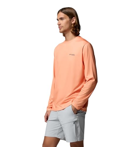 Columbia Men's Terminal Tackle PFG Sea Creature Long Sleeve - color: Bright Nectar, size: Medium