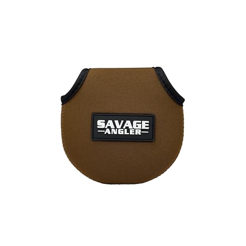 Neoprene Baitcast Reel Cover, Fishing Reel Protector, Fishing Reel Cover, Baitcaster Case, Low Profile Baitcaster Case, Casting Reel Covers, 50 100 200 Series Baistcasters (1, Brown) - color: Brown
