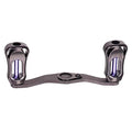 Fishing Reel Handle, Carbon Fiber Baitcasting Reel Handle Lightweight Double Arm Handles for Freshwater Saltwater - color: Light Purple
