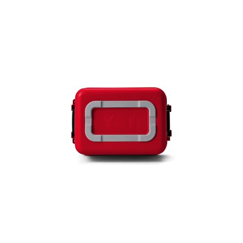 YETI LoadOut GoBox Collection, Divided Waterproof Cargo Case, Dry Box, Camera Case, Fishing Tackle Box - color: Rescue Red, size: GoBox 15