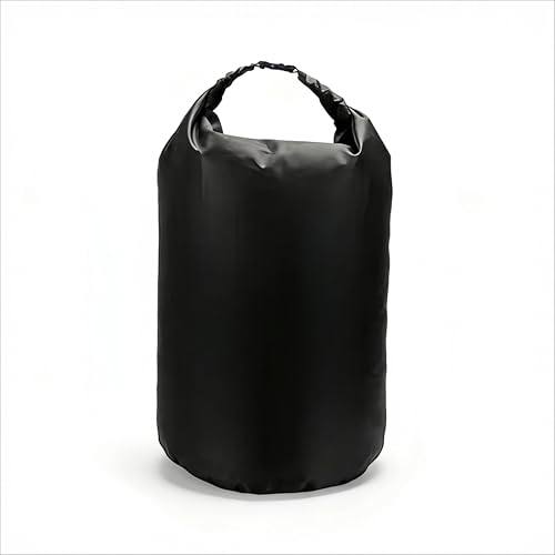 CMCOOPLX 10L/20L/40L/70L Waterproof Dry Bags, Lightweight Canoe Storage for Kayaking Rafting Boating Hiking Camping Travel Fishing Sea Swimming - color: Black, size: 70L