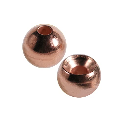 25 Pack 27 Colors 1.5-6.4mm Cyclops Tungsten Beads for Fly Tying - color: Copper, size: 2.0mm(5/64'') 25 Pack