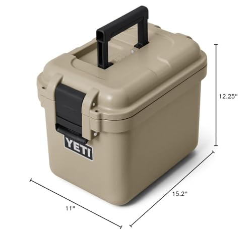 YETI LoadOut GoBox Collection, Divided Waterproof Cargo Case, Dry Box, Camera Case, Fishing Tackle Box - color: Tan, size: GoBox 15