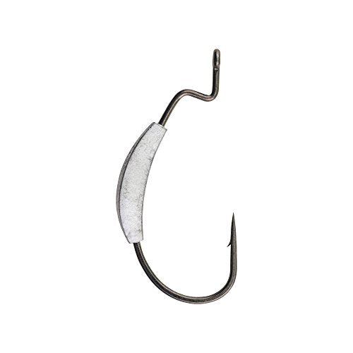 Berkley Fusion19 Wide Gap Live Bait Hooks, Size 4 Fishing Hooks, Needle Point with SlickSet Coating for Easy Penetration, Forged for Added Strength - color: Smoke Satin, size: 3/0, style: Weighted Ewg