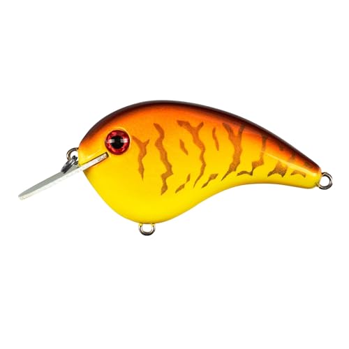 Strike King Chick Magnet Jr. Crankbait Fishing Lure, 1/4 oz, Dives 4-6 Feet, Premium Hooks - color: Spring Craw