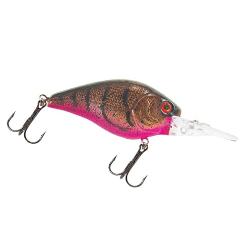 Luck E Strike Deep Crankbait Smoothie (3/8 Ounce) 2 Inch Crank Bait Fishing Lure, Made in The USA - color: Hot Craw