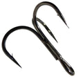 CAJOAUIS100pcs Fishing Treble Hooks Sharp Black Treble Fishing Hooks Round Bend Strong High Carbon Steel Barbed Fish Hook for Catfish Bass Trout Freshwater Saltwater Size: 2#-12# - size: 6#-100pcs