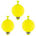 Dr.Fish 10 Pack Weighted Fishing Bobbers Snap-on Spring Floats EVA Foam Push Button Clip on Floats Fly Fishing Trout Bass Crappie Catfish - color: Chartreuse, size: Diam 1.25''(1/4oz)