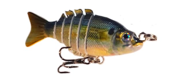 2" Spring Shad Multi Jointed Swimbait Bass Fishing Lure Bait Hard Slow Fast Sinking Life Like Big Gizzard Shad Minnow Bluegill