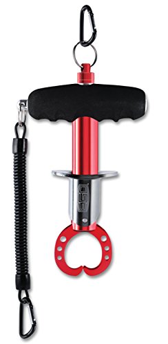 EGO Mini Fish Gripper Tool with Magnetic Release, Extra Wide Jaw, Ergonomic Foam Grip, Aluminum Body, Ideal Fish Lip Gripper for Freshwater and Saltwater, Fishing Gear Compact & Lightweight - color: EGO - MINI