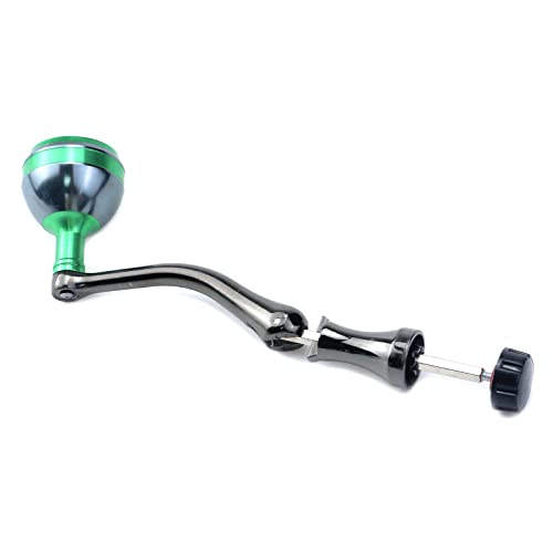 Crapyt Fishing Reel Handle Fishing Wheel Grasp Spinning Crank Handle Arm Grip Part Knob Tackle Wheel Ball Shake Rotary Knob - size: Large, style: Green