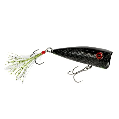 Rebel Pop-R Feathered Topwater Popper Fishing Lure - color: Last Call