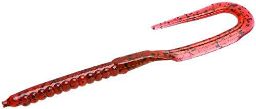 Zoom U Tail Worm-Pack of 20 - color: Cherry Seed