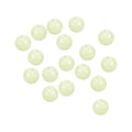 PATIKIL Glow Fishing Beads Plastic Round Rubber Luminous Fishing Bait Eggs Rig Bead Tackle Lures Accessories with Box - color: White, size: 12mm