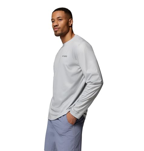 Columbia Men's Terminal Tackle PFG Fish Shine II Long Sleeve - color: Cool Grey, size: X-Small