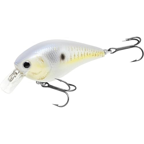 LUCKY CRAFT LC 1.5 Silent Squarebill Crankbait Fishing Lure, 2-3/8", Bass Fishing Lures for Freshwater, Hard Crankbait with Treble Fishing Hooks, Fishing Accessories - color: 426 Gold Threadfin Shad