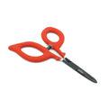 Umpqua Rivergrip PS Scissor Forceps Straight Red - color: Red