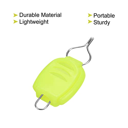 PATIKIL Fishing Line Holders, Baitcasting Reel Fishing Line Holder Clip Buckle Stopper Line Keeper Accessories - color: Yellow