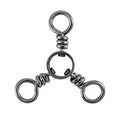 Dr.Fish 50 Pack 3 Way Swivel Fishing Tackle 30-220Lb Catfish Swivels Three Way Rigs Freshwater Saltwater Catfish Tackle - size: #2,#5,#7,#1/0,#2/0-200 Pack