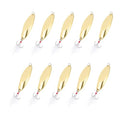 PATIKIL Fishing Spoons, Fishing Lures Casting Spoon Treble Hooks Jigs Hard Metal Spinner Baits for Freshwater Saltwater Salmon - color: Gold Tone, size: 1-1/8 oz