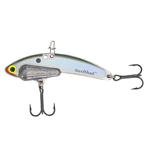 SteelShad - Heavy Series 1/2 oz. Bass Fishing Lures - Lipless Crankbait for Freshwater Fishing - Perfect for Smallmouth & Largemouth Bass, Walleye, Pike & Trout - Heavy Series - color: Tennessee Shad