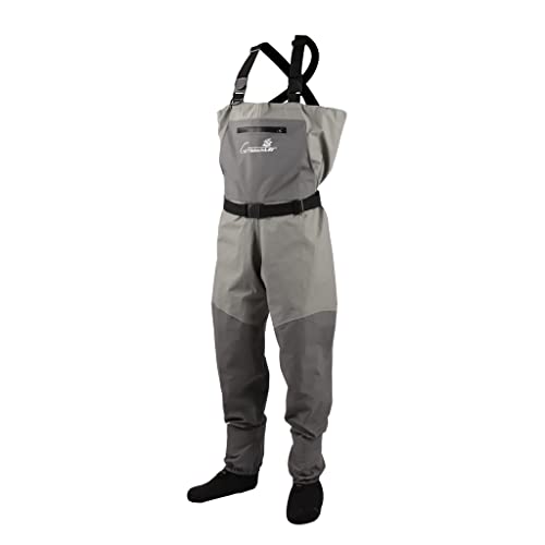 GREENWATER Fly Fishing Breathable Waders for Men Women with Stockingfoot Waterproof Lightweight Chest Waders