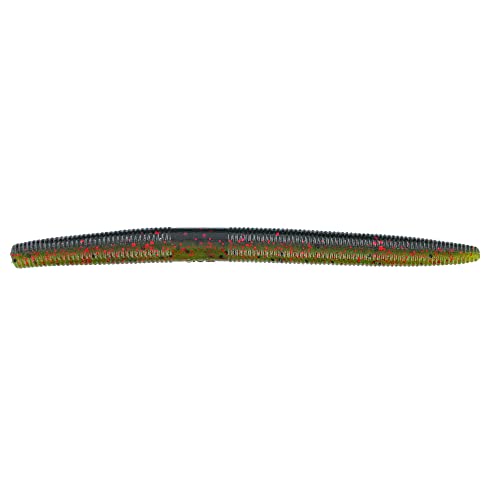 Yamamoto 5" Senko Soft Stick Bait, 10-Pack, Bass Fishing Soft Plastic Lure, Multiple Colors - color: WATERMELON BLK W/ RED FLAKE / LIGHT WATERMELON W/ RED & BLK FLAKE