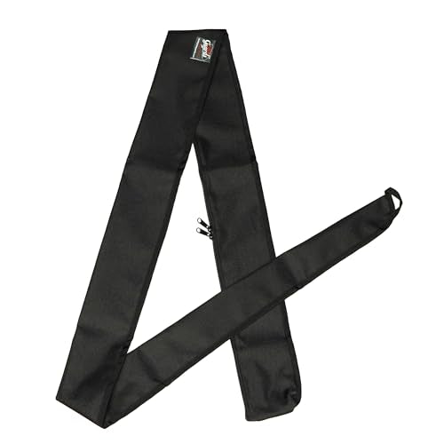 Full-Enclosure Fishing Rod Sleeve Bag Cover Sock Protector. Fits Conventional & Spinning Rods. Made in USA - color: Black, size: 5' 6" feet (66 inches long), style: 9 inches in circumference