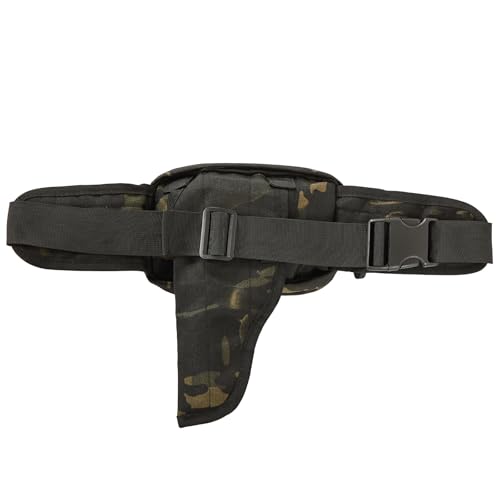 Concealed Carry Fanny Pack, Tactical Waist Bag | Tactical fanny pack with concealed gun holster for running & EDC. CCW waist bag for men and women, Black Camo - color: BLACK CAMO