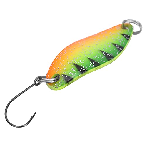 Trout Lures, Lively and Lifelike Artificial Lures with Mixed Fishing Sequin Bait Set 3.5g/3.4cm, Suitable for Freshwater and Saltwater Fishing,Orange E