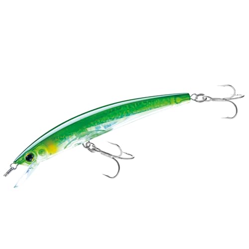 Yo-Zuri Crystal 3D (F) 90Mm 3-1/2" Minnow, Real Mullet - color: Green Silver, size: 3-1/2 Inch