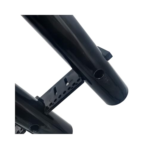 Fishing Rod Holder Bracket 3 Tube，Black Wall Mounted Boat Side Mount Tool Holder Tube Links with Screws